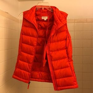 Red-Orange Puffer Vest